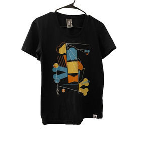 Vintage Women's Johnny Cupcakes "Abstract" Tee Sz XL